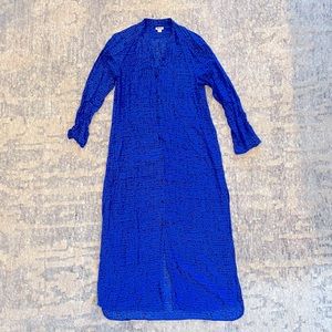 DKNY Button Down Long Sleeve Dress